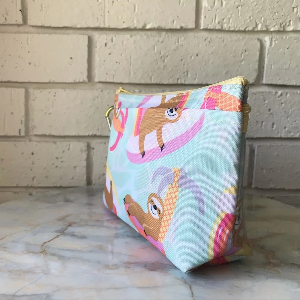 Thirty One Pencil Makeup Pouch Accessories Pool Day Sloths